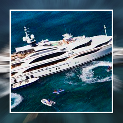 Cruise sea on yacht in Dubai
